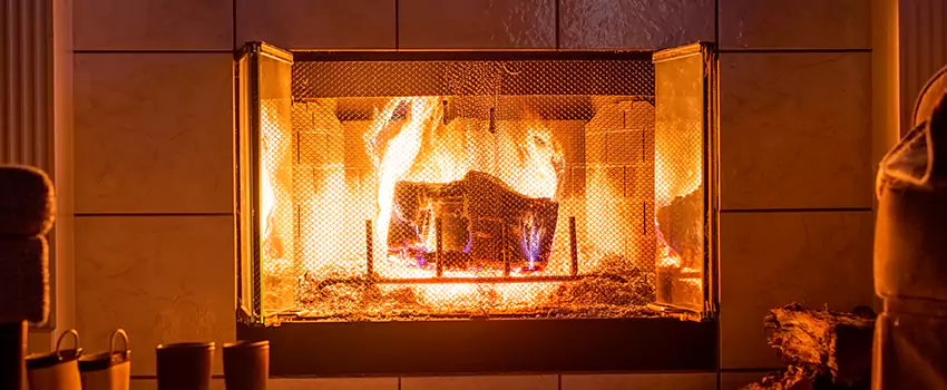 Mendota Hearth Landscape Fireplace Installation in Deer Park, Texas