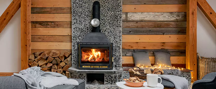 Thelin Hearth Products Direct Vent Gas Stove Fireplace Inspection in Deer Park, Texas